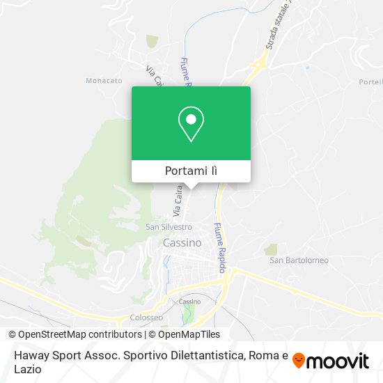 Mappa Haway Sport Assoc. Sportivo Dilettantistica