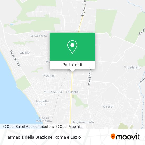 Mappa Farmacia della Stazione