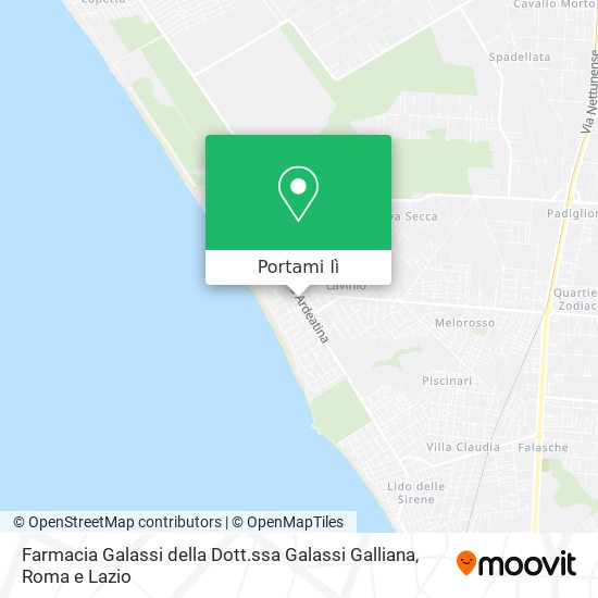 Mappa Farmacia Galassi della Dott.ssa Galassi Galliana