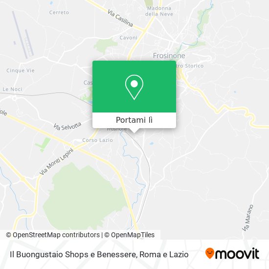 Mappa Il Buongustaio Shops e Benessere