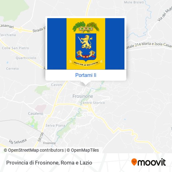 Mappa Provincia di Frosinone