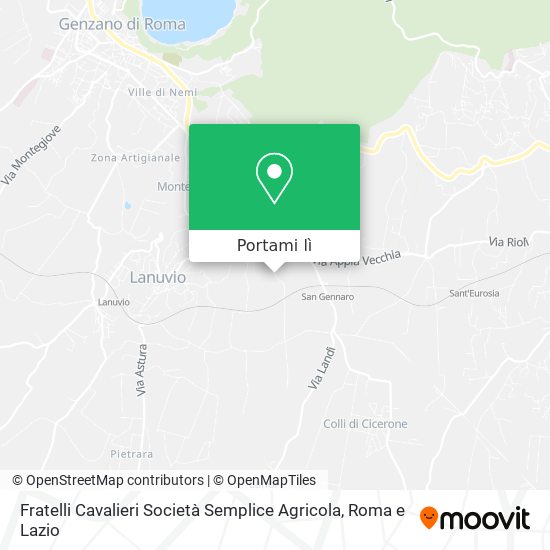 Mappa Fratelli Cavalieri Società Semplice Agricola