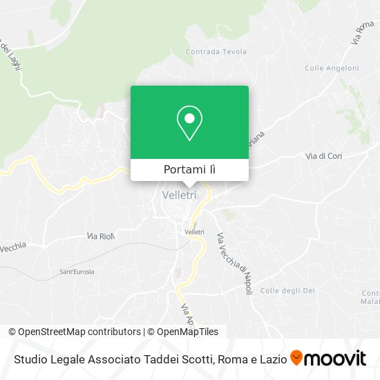Mappa Studio Legale Associato Taddei Scotti
