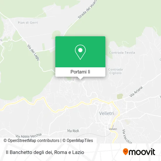 Mappa Il Banchetto degli dei