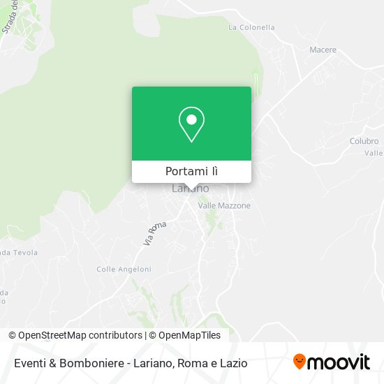 Mappa Eventi & Bomboniere - Lariano