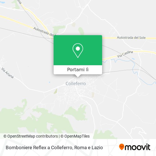 Mappa Bomboniere Reflex a Colleferro