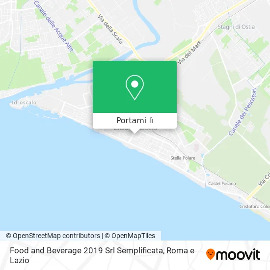 Mappa Food and Beverage 2019 Srl Semplificata