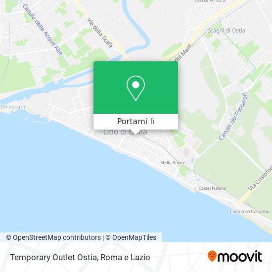 Mappa Temporary Outlet Ostia