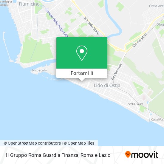 Mappa II Gruppo Roma Guardia Finanza