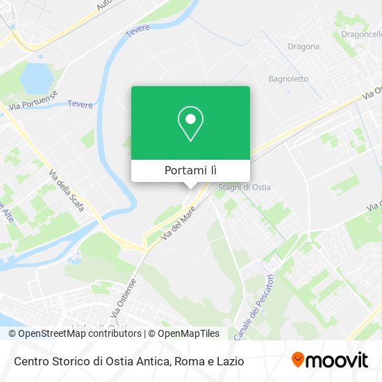 Mappa Centro Storico di Ostia Antica
