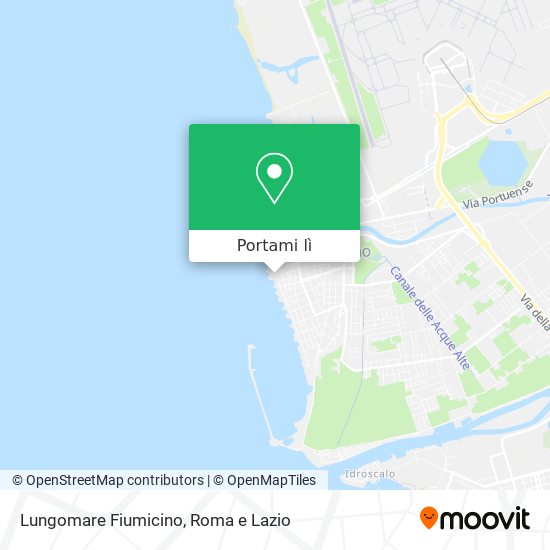 Mappa Lungomare Fiumicino