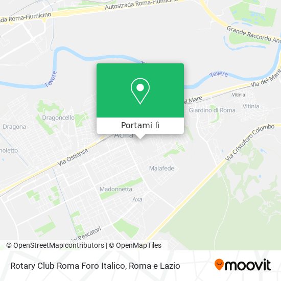 Mappa Rotary Club Roma Foro Italico