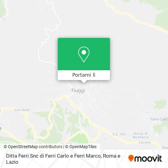 Mappa Ditta Ferri Snc di Ferri Carlo e Ferri Marco