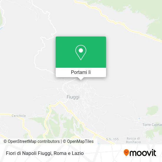 Mappa Fiori di Napoli Fiuggi