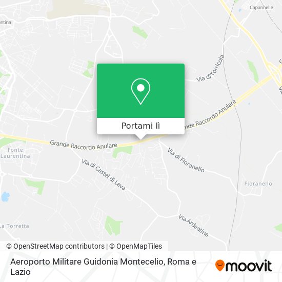 Mappa Aeroporto Militare Guidonia Montecelio