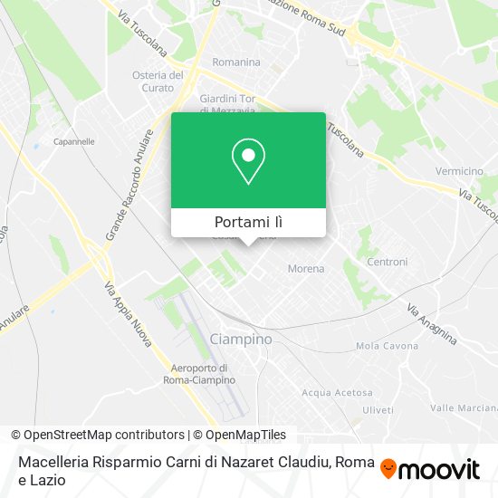 Mappa Macelleria Risparmio Carni di Nazaret Claudiu