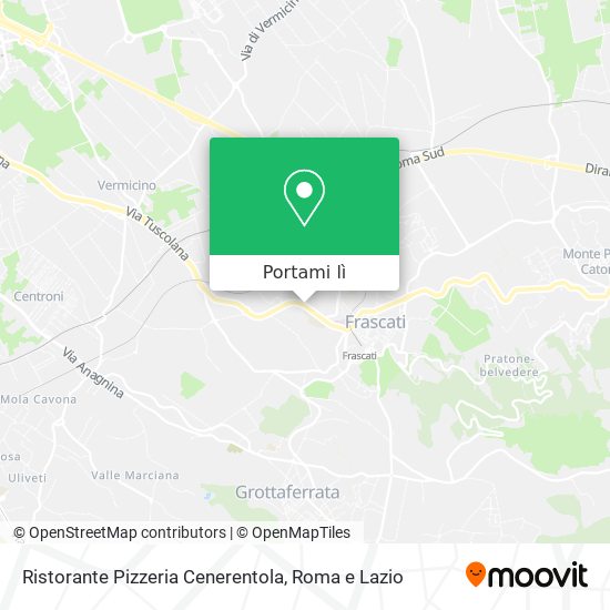Mappa Ristorante Pizzeria Cenerentola