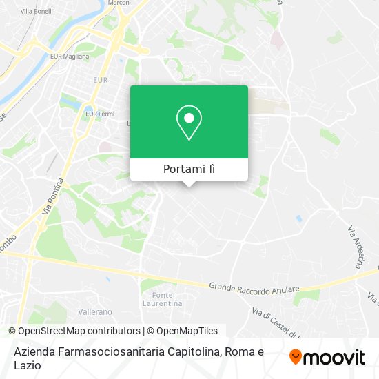 Mappa Azienda Farmasociosanitaria Capitolina