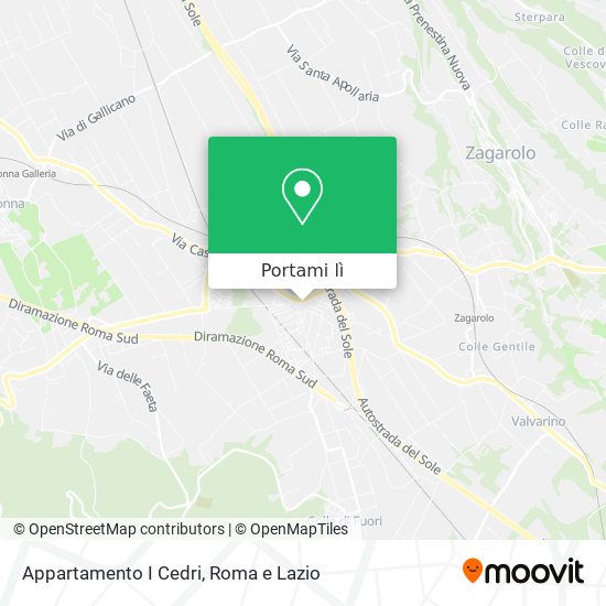 Mappa Appartamento I Cedri