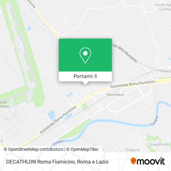 Mappa DECATHLON Roma Fiumicino