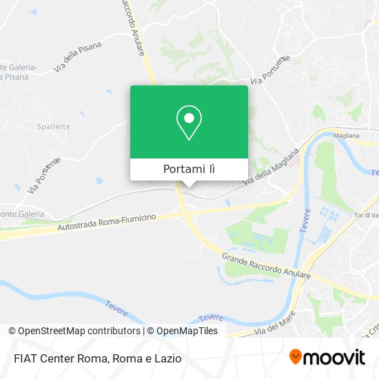 Mappa FIAT Center Roma