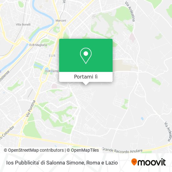 Mappa Ios Pubblicita' di Salonna Simone