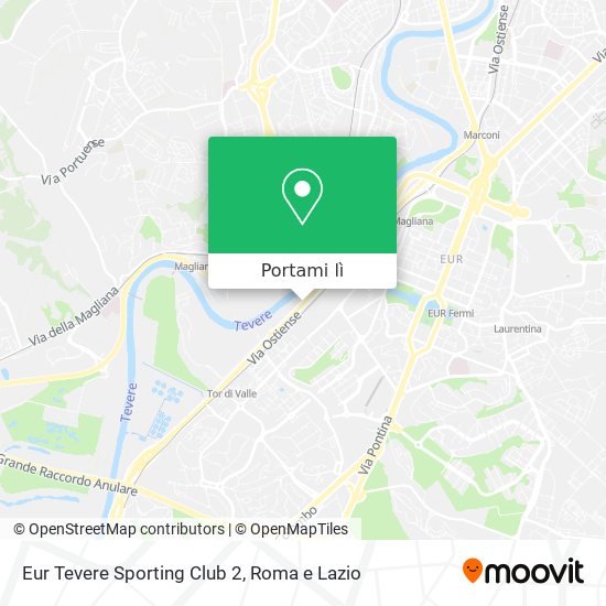 Mappa Eur Tevere Sporting Club 2