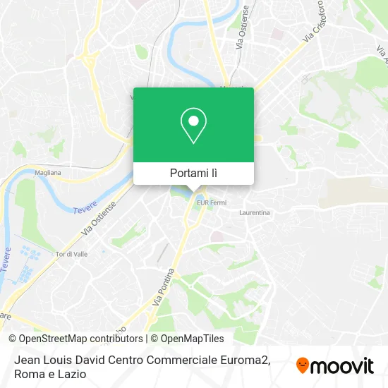 Mappa Jean Louis David Centro Commerciale Euroma2