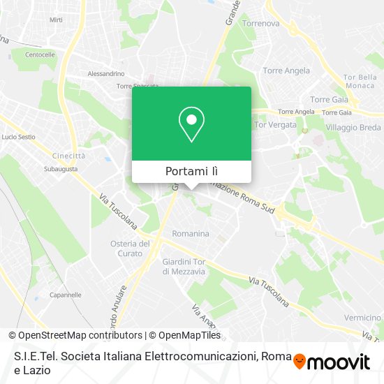 Mappa S.I.E.Tel. Societa Italiana Elettrocomunicazioni