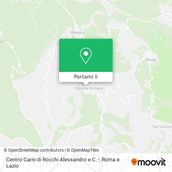 Mappa Centro Carni di Rocchi Alessandro e C. -