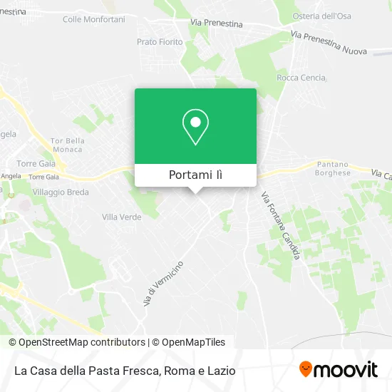 Mappa La Casa della Pasta Fresca