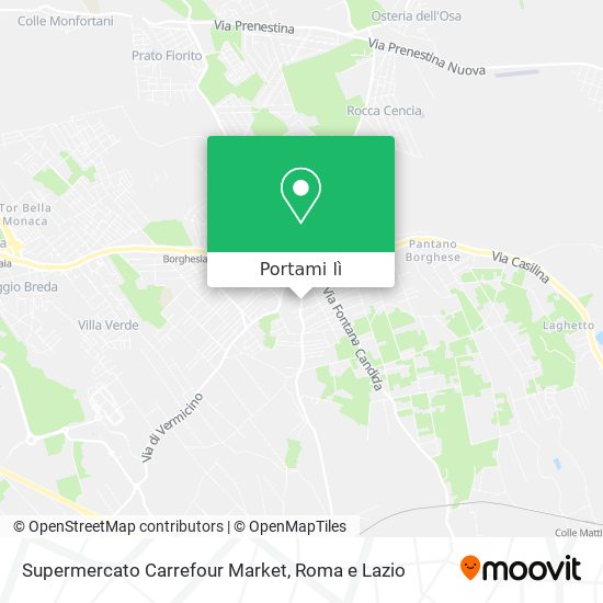 Mappa Supermercato Carrefour Market