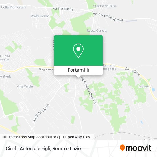 Mappa Cinelli Antonio e Figli