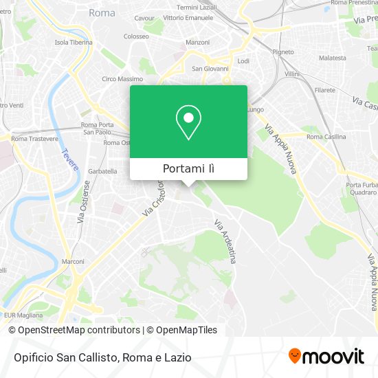 Mappa Opificio San Callisto