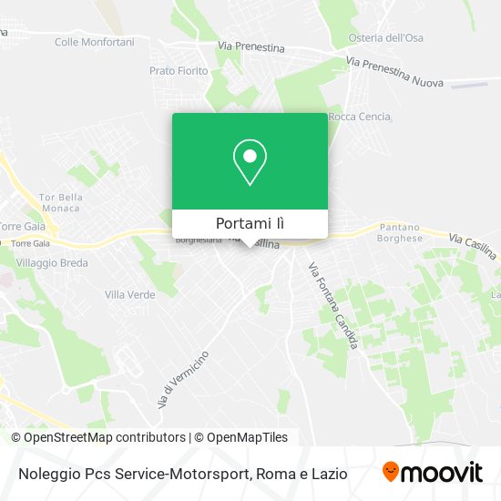 Mappa Noleggio Pcs Service-Motorsport