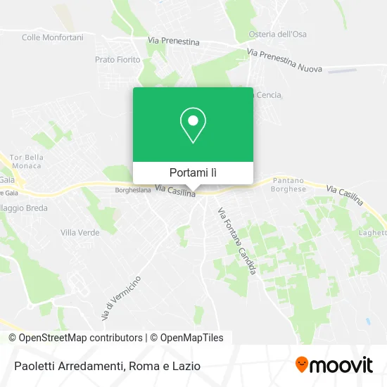 Mappa Paoletti Arredamenti