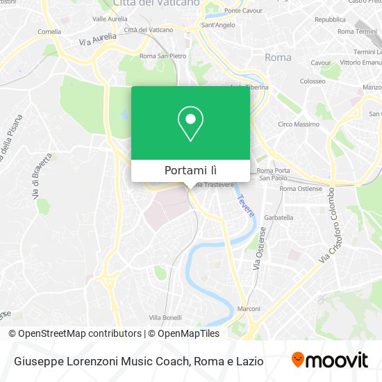 Mappa Giuseppe Lorenzoni Music Coach