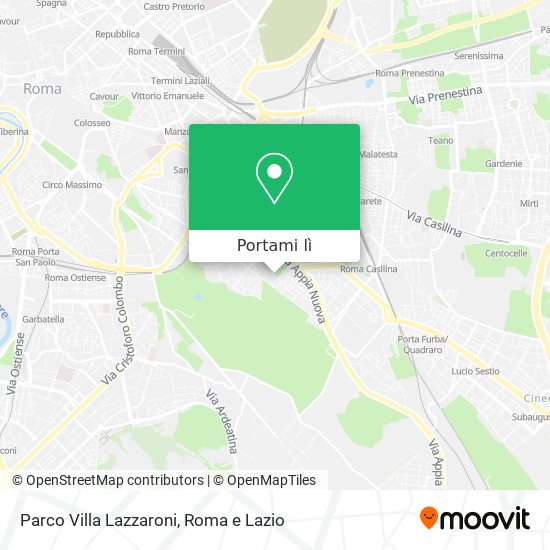Mappa Parco Villa Lazzaroni