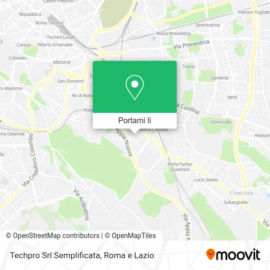 Mappa Techpro Srl Semplificata