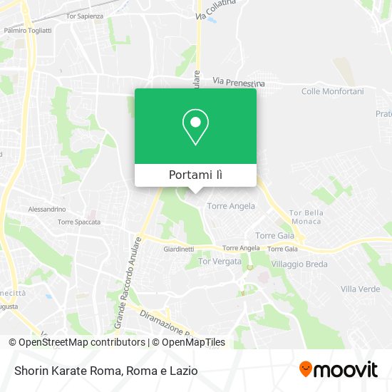 Mappa Shorin Karate Roma