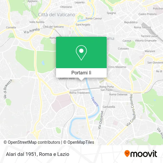 Mappa Alari dal 1951