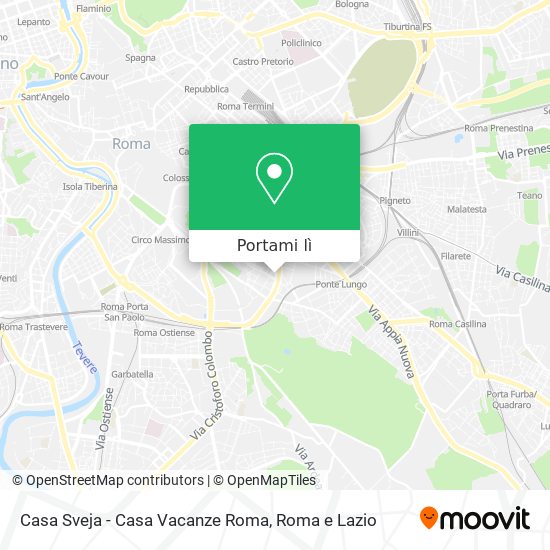Mappa Casa Sveja - Casa Vacanze Roma