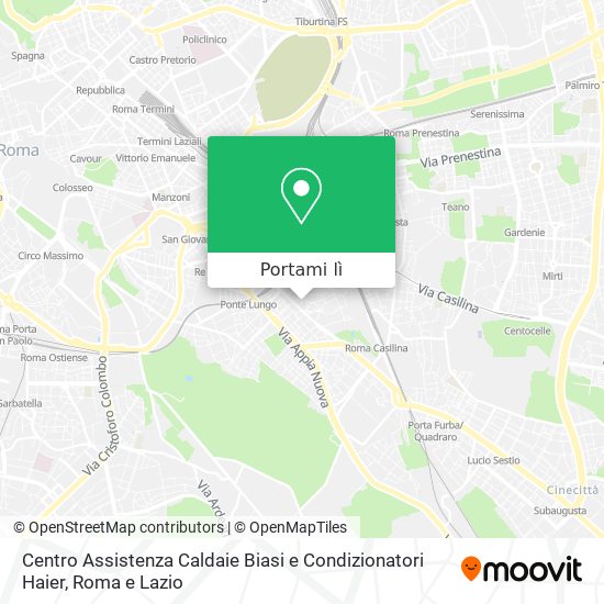 Mappa Centro Assistenza Caldaie Biasi e Condizionatori Haier