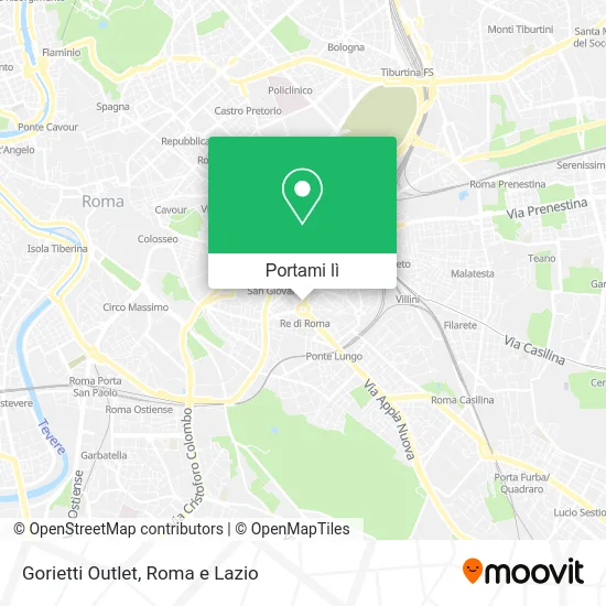 Mappa Gorietti Outlet
