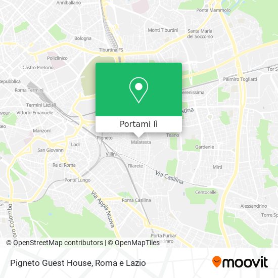 Mappa Pigneto Guest House