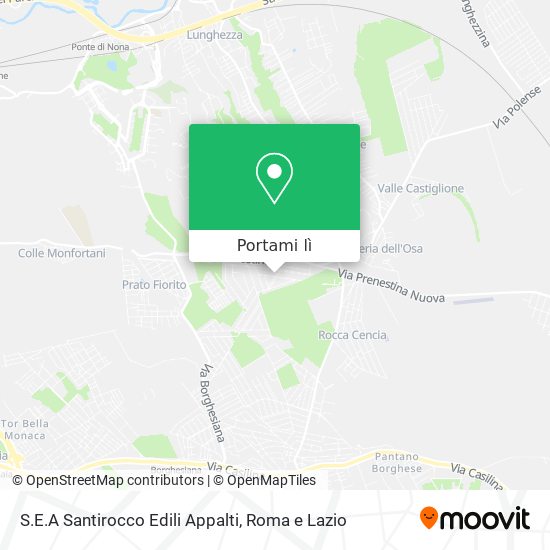 Mappa S.E.A Santirocco Edili Appalti