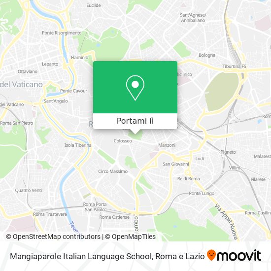 Mappa Mangiaparole Italian Language School