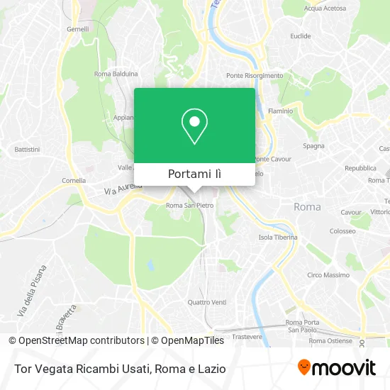 Mappa Tor Vegata Ricambi Usati