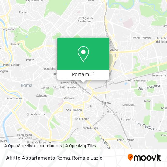 Mappa Affitto Appartamento Roma