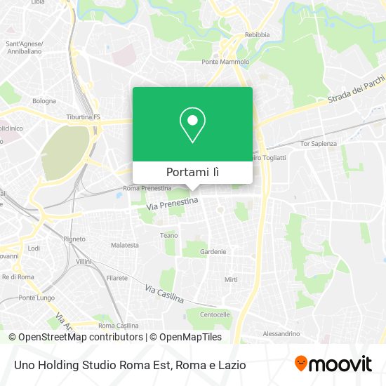 Mappa Uno Holding Studio Roma Est